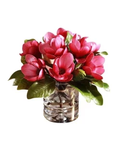 Flash Sale β Vicky Yao Artificial Pink Magnolia Floral Arrangement In Fake Water β