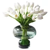 Flash Sale 🛒 Vicky Yao Real Touch Artificial Elegant White Tulip Flower Arrangement ⌛
