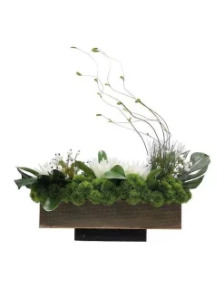 Deals 🛒 Vicky Yao Exclusive Design Table Artificial Green Floral Arrangement 🎉