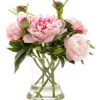 Top 10 ???? Florabelle Peony In Water In Glass Vase In Pink ????