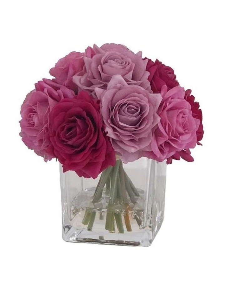 Coupon β€οΈ Vicky Yao Real Touch Luxury Artificial Multi Colour Rose Arrangement π₯