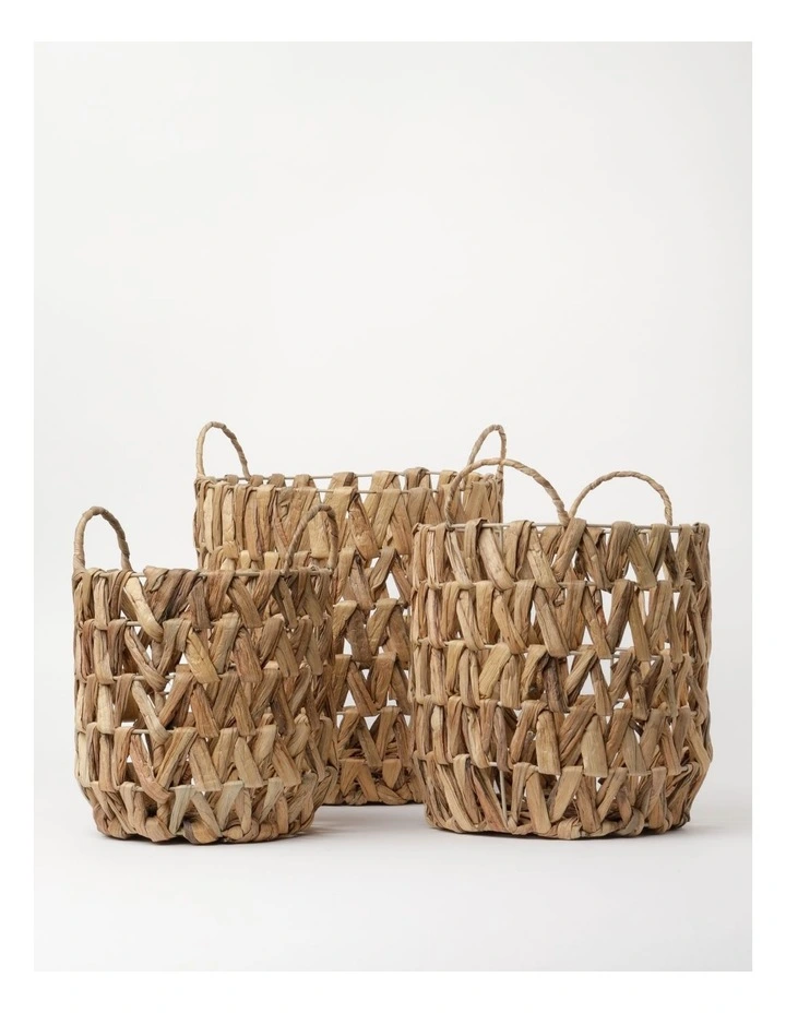 Best deal π Australian House & Garden Kahlin Water Hyacinth Baskets Set Of 3 In Natural π