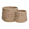 Outlet ???? Cooper & Co Round Water Hyacinth Baskets Set Of 2 In Natural ????