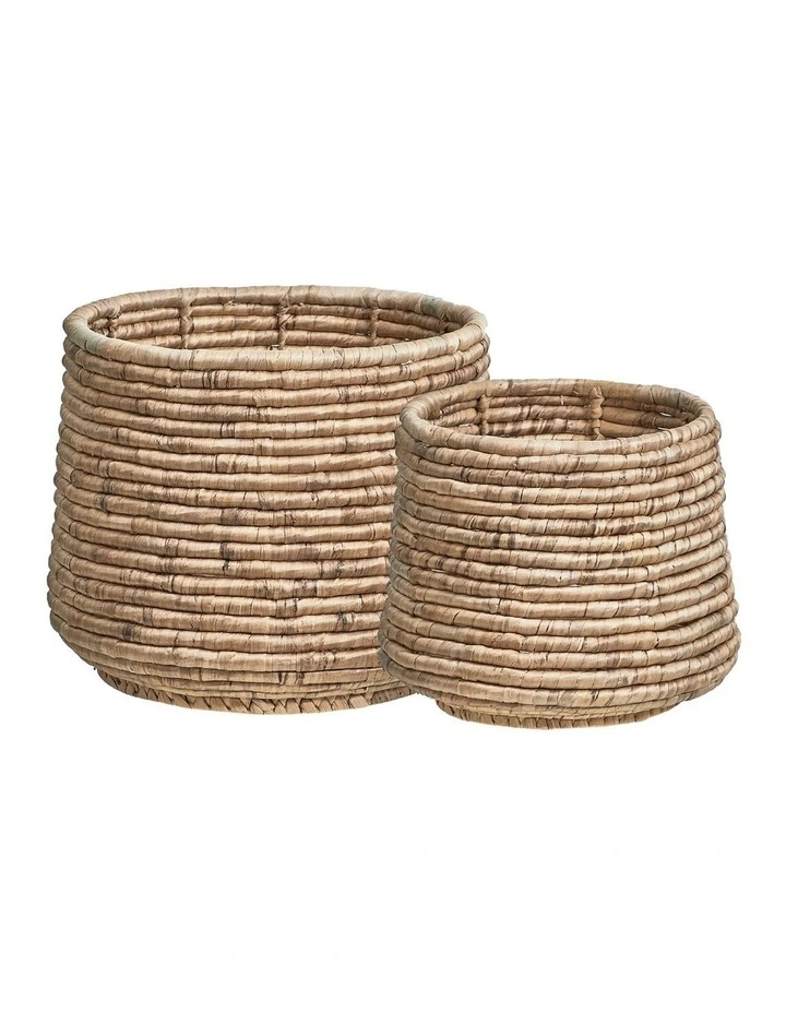 Outlet π Cooper & Co Round Water Hyacinth Baskets Set Of 2 In Natural π―