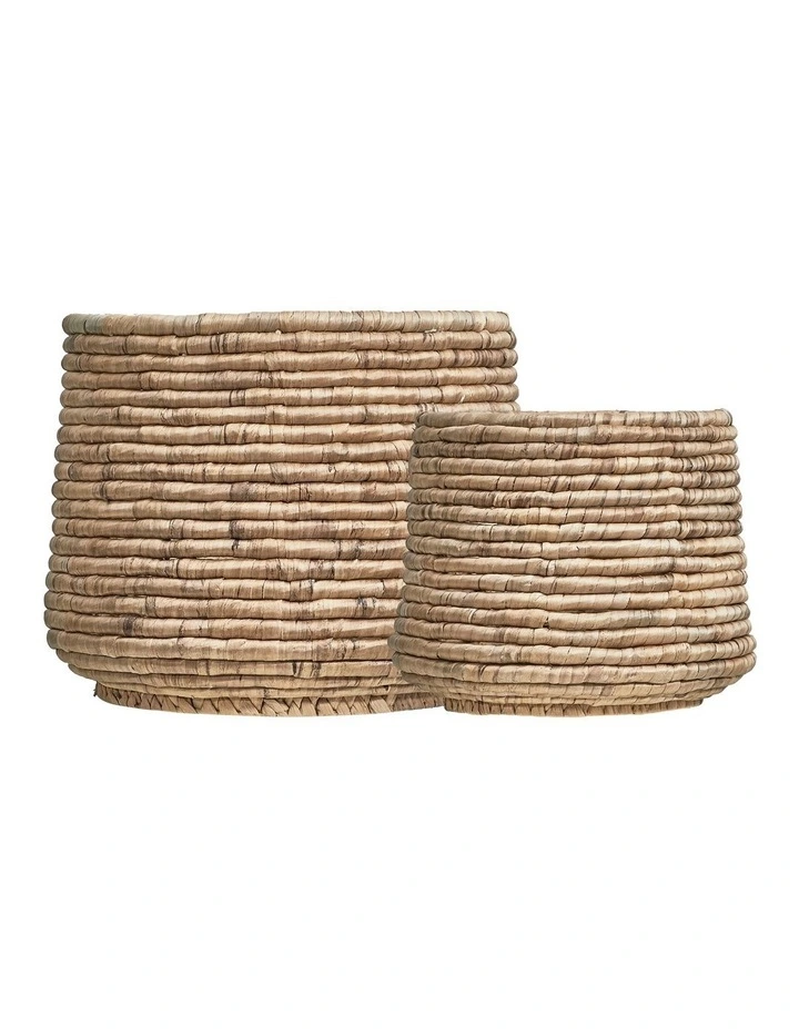 Outlet π Cooper & Co Round Water Hyacinth Baskets Set Of 2 In Natural π― - Image 7