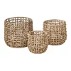Deals ❤️ Cooper & Co Open Weave Water Hyacinth Baskets Set Of 3 In Brown 🔔