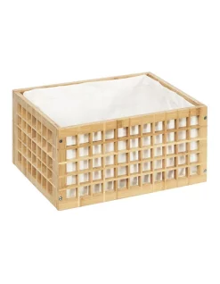 Cheap ⭐ Cooper & Co Laundry Bamboo Open Storage Basket In Natural 🎉