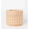 Top 10 🎁 Heritage Gingham Orange Bread Basket Large In Orange ✨