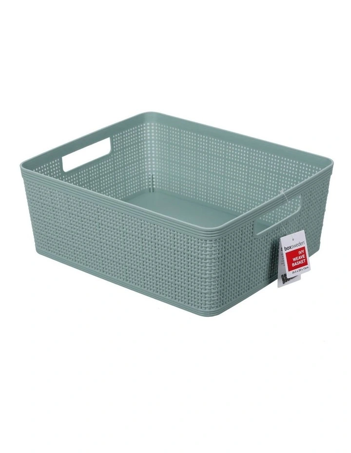 Wholesale π BOXSWEDEN 35.5cm Ivy Weave Basket Storage Home Organiser Container Large Assort π - Image 4