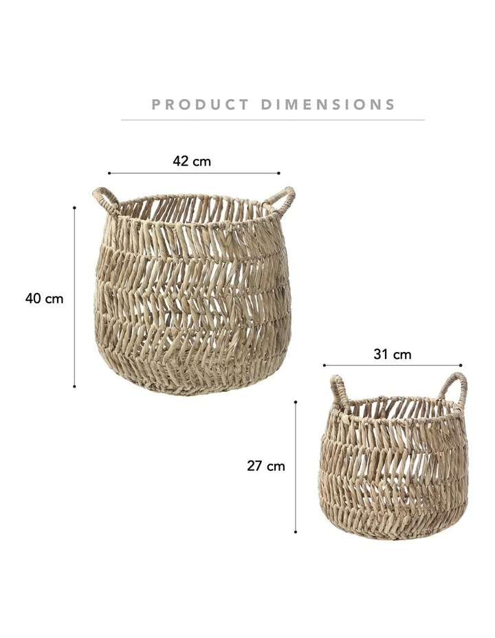Coupon β Cooper & Co Billy Hamper Baskets Set Of 2 In Natural β¨ - Image 3