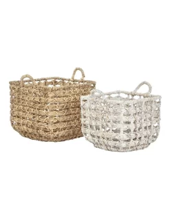Coupon 🔥 Cooper & Co Hamilton Baskets Set Of 2 In Multi 🎉